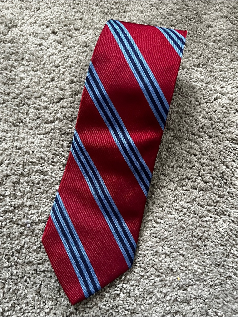 Brooks Brothers - Classic Red and Blue Striped Tie